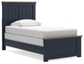 Landocken Brown/Blue Panel Bed - Twin
