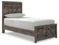 Wynnlow Panel Crossbuck /Footboard Panel Bed - Twin