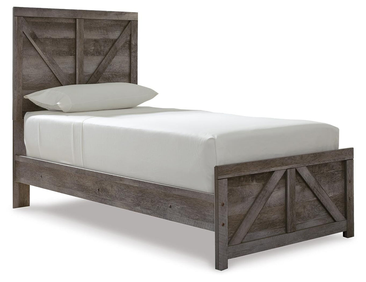 Wynnlow Panel Crossbuck /Footboard Panel Bed - Twin