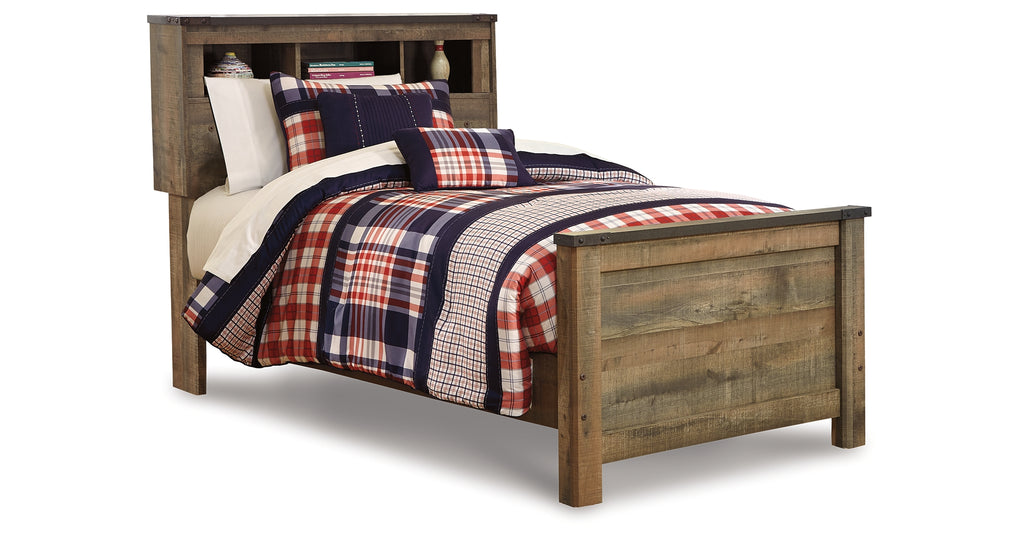 Trinnell Bookcase Panel Bed - Twin