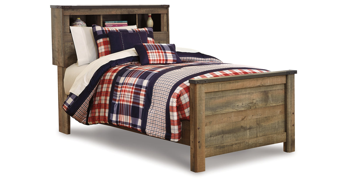 Trinnell Bookcase Panel Bed - Twin