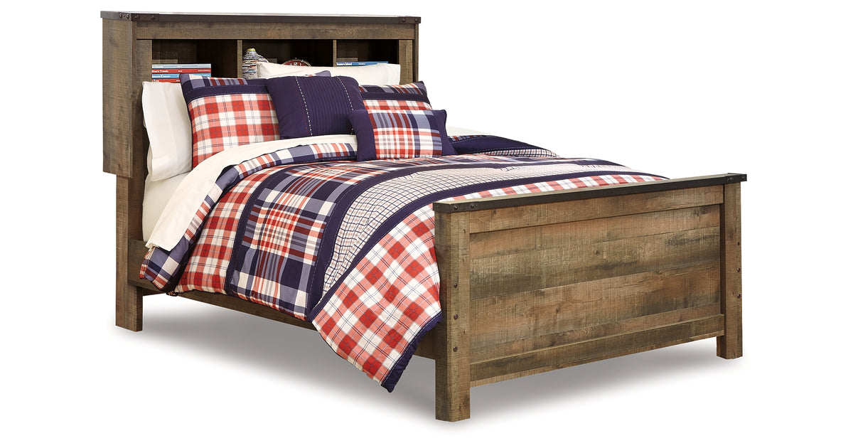 Trinnell Bookcase Panel Bed - Full
