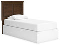 Danabrin Brown Panel Panel Bed - Twin
