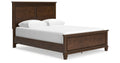 Danabrin Brown Panel Bed - Queen