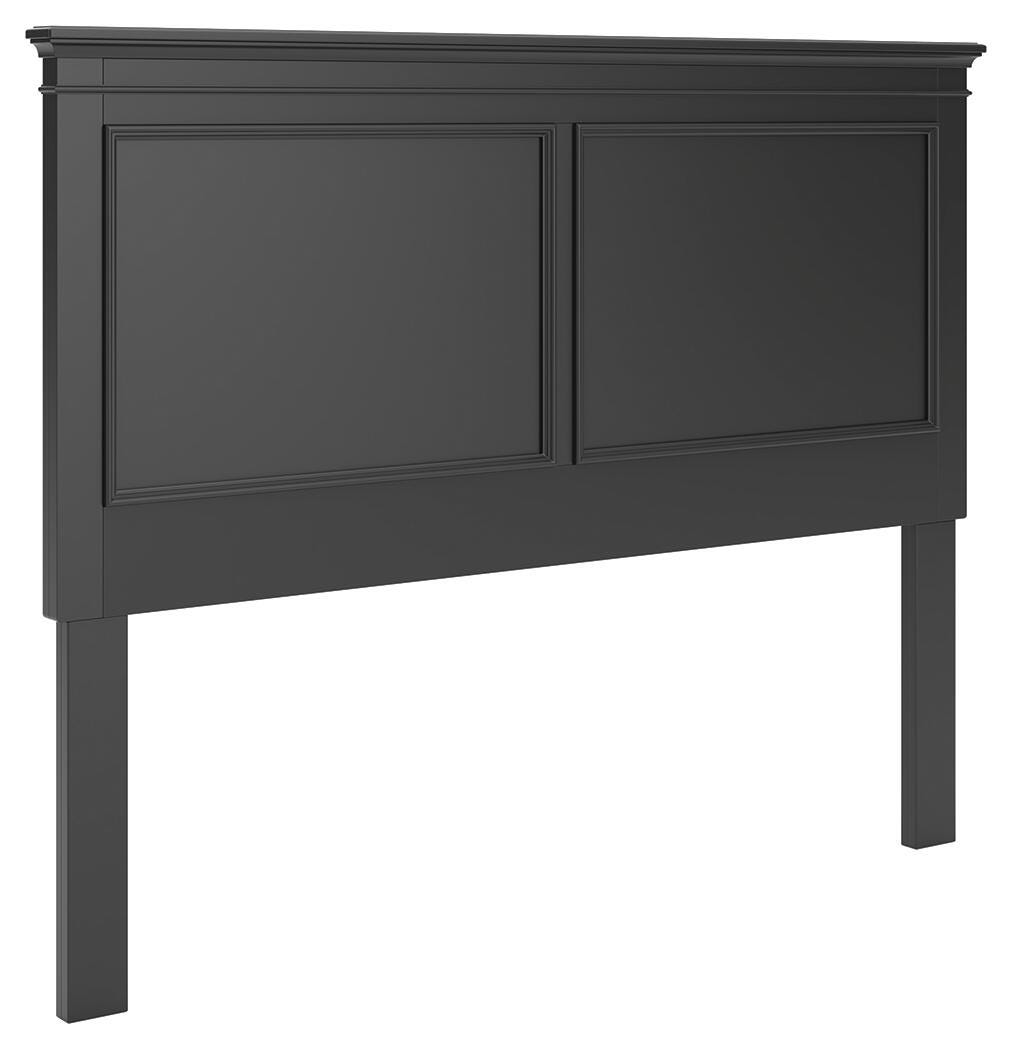 Lanolee Black Panel Panel Bed - Queen