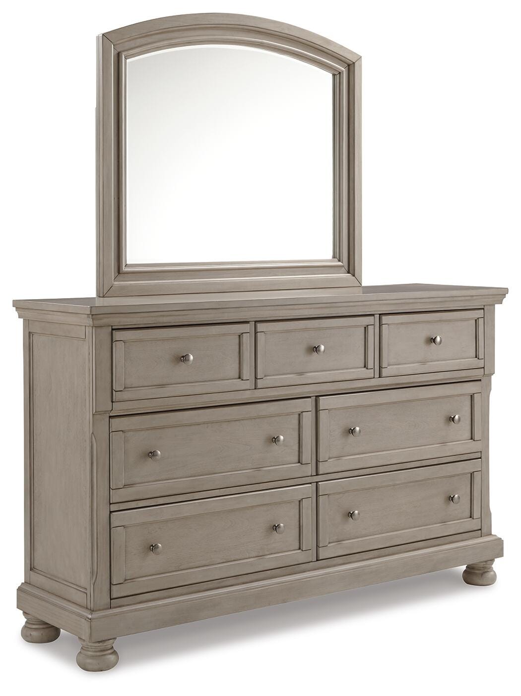 Lettner Light Gray Bedroom Mirror