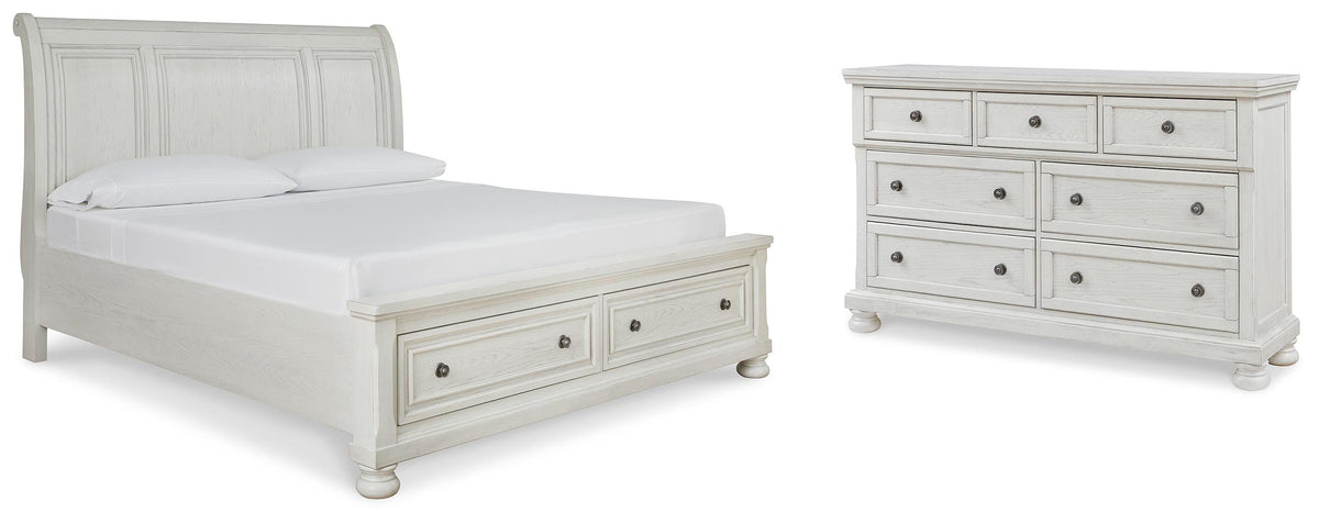 Robbinsdale Sleigh Sleigh Bed - King