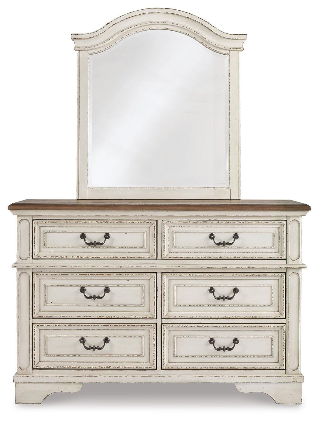 Realyn Chipped White Youth Mirror