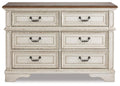 Realyn Chipped White Dresser