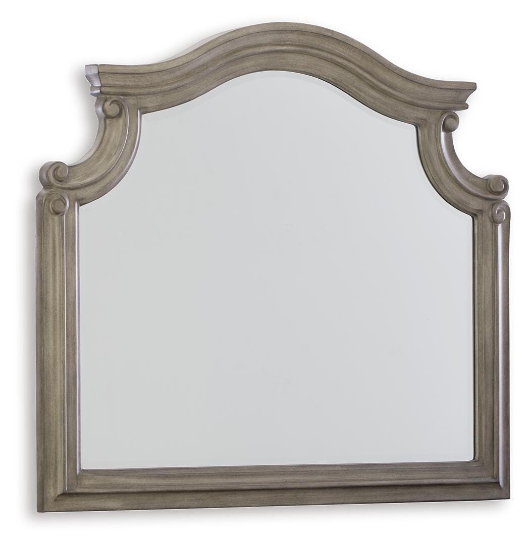 Lodenbay Antique Gray Bedroom Mirror