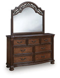 Lavinton Brown Bedroom Mirror