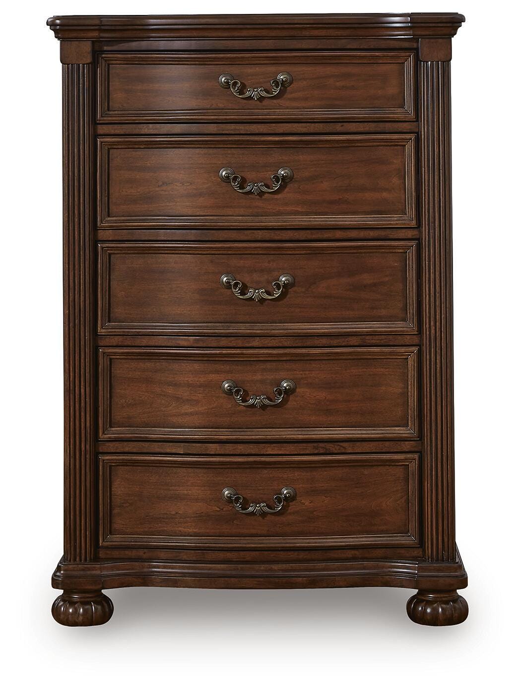 Lavinton Brown Five Drawer Chest