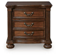 Lavinton Brown Three Drawer Night Stand