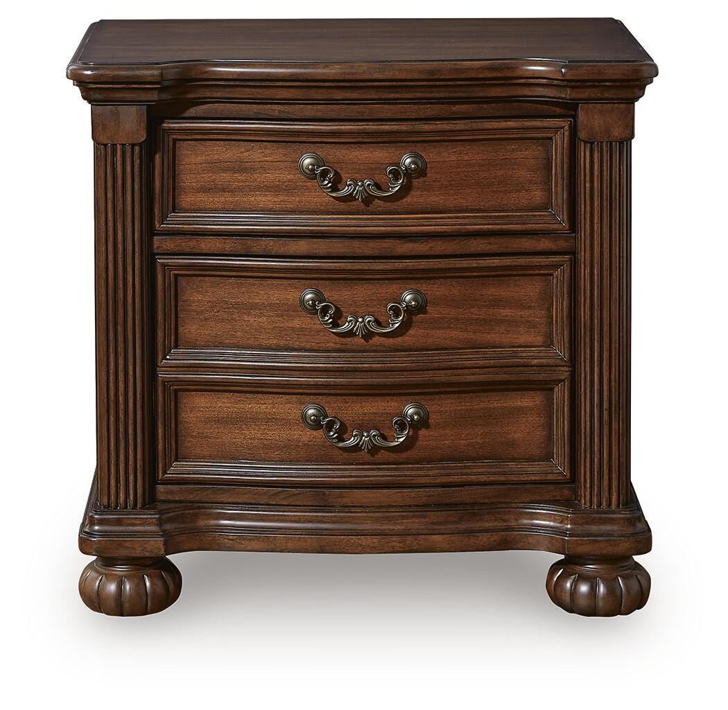 Lavinton Brown Three Drawer Night Stand
