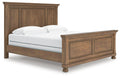 Feddinger Medium Brown Panel Panel Bed - King