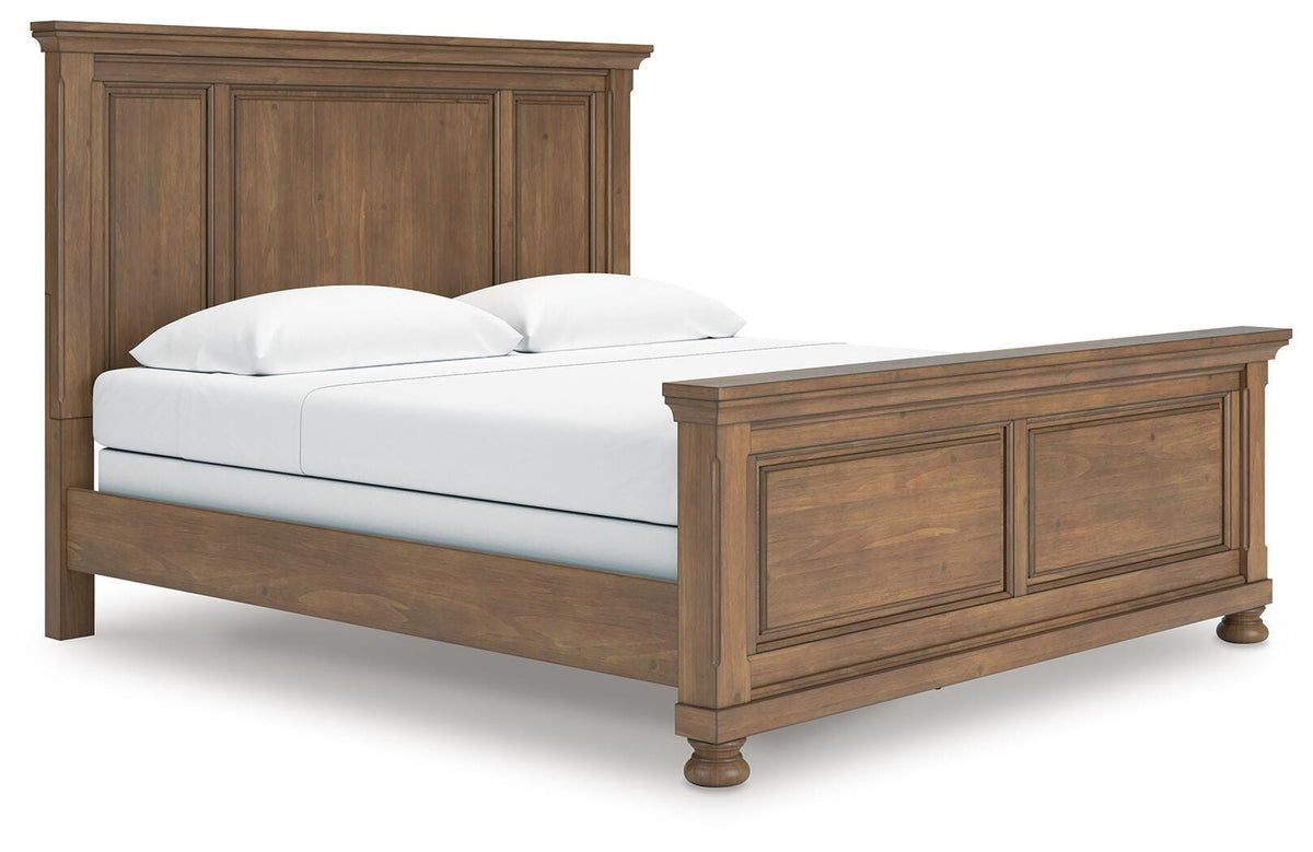 Feddinger Medium Brown Panel Panel Bed - King