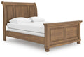 Feddinger Medium Brown Sleigh Sleigh Bed - Queen