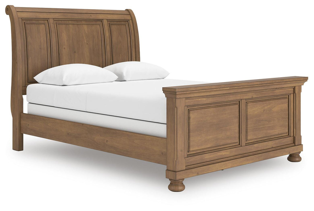 Feddinger Medium Brown Sleigh Sleigh Bed - Queen