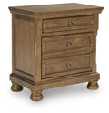 Feddinger Medium Brown Two Drawer Night Stand