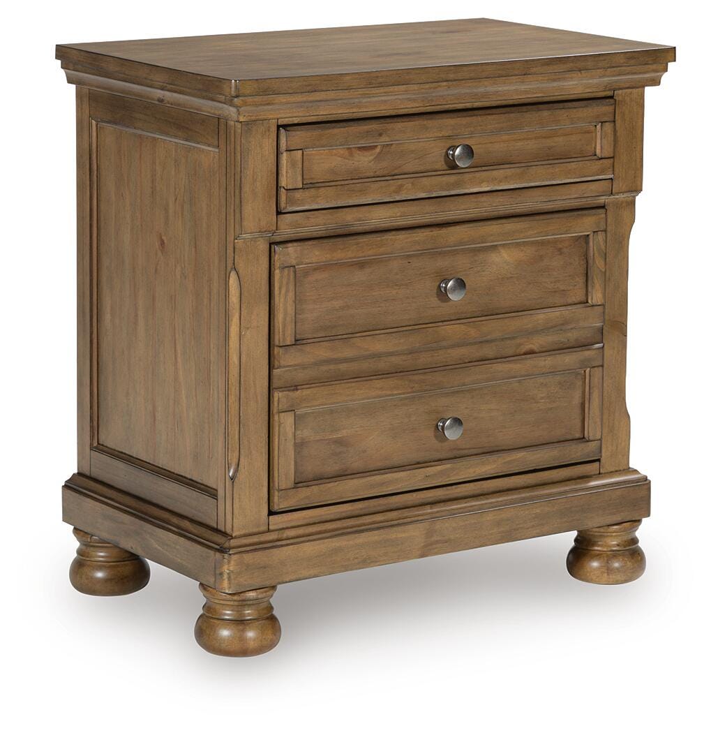 Feddinger Medium Brown Two Drawer Night Stand