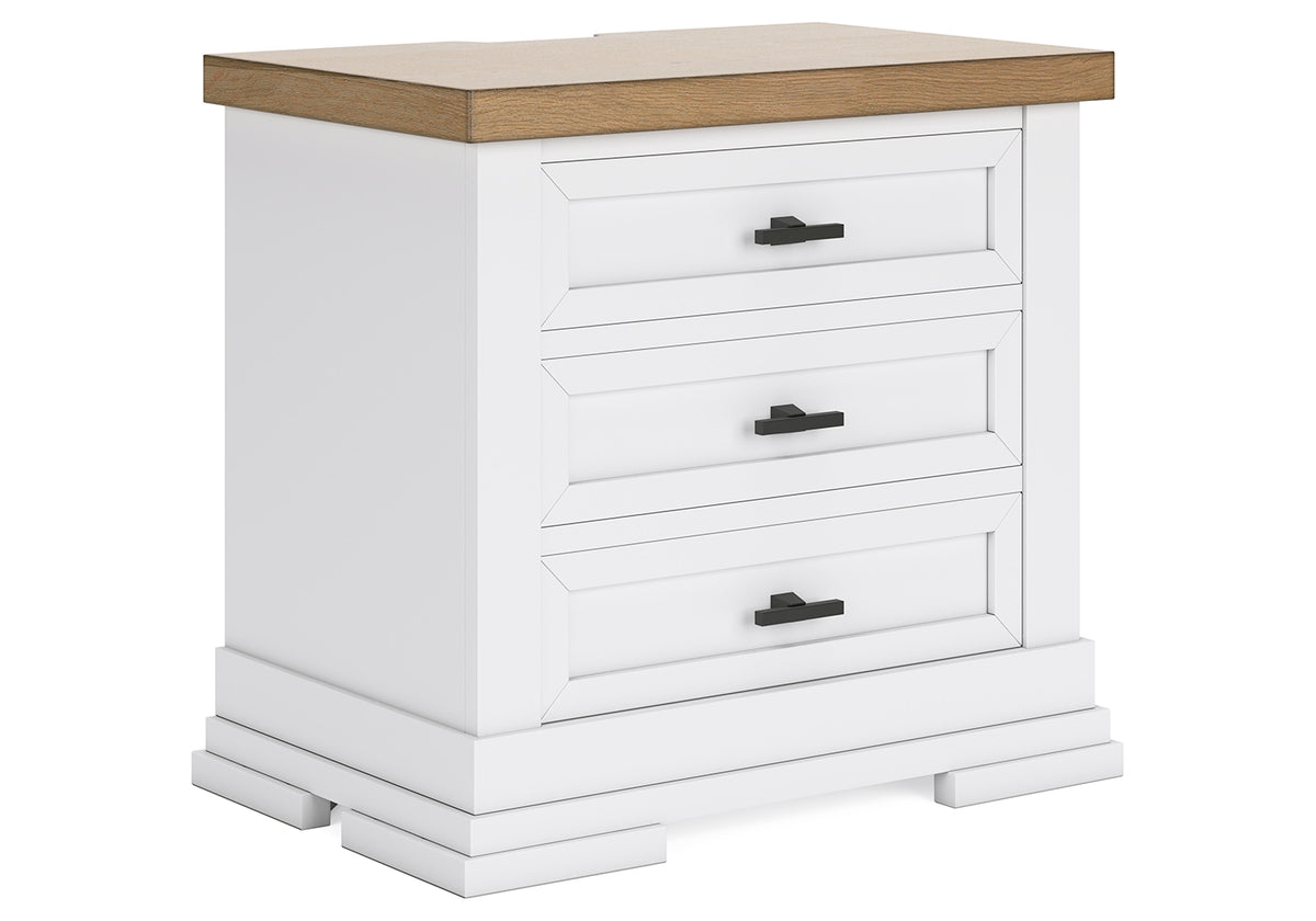 Ashbryn Three Drawer Night Stand