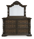 Maylee Dark Brown Bedroom Mirror