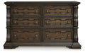 Maylee Dark Brown Dresser