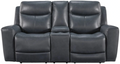Bexhurst Admiral Power Reclining Loveseat with Console and Adjustable Headrests