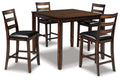 Coviar Counter Height Table And (4) Stools