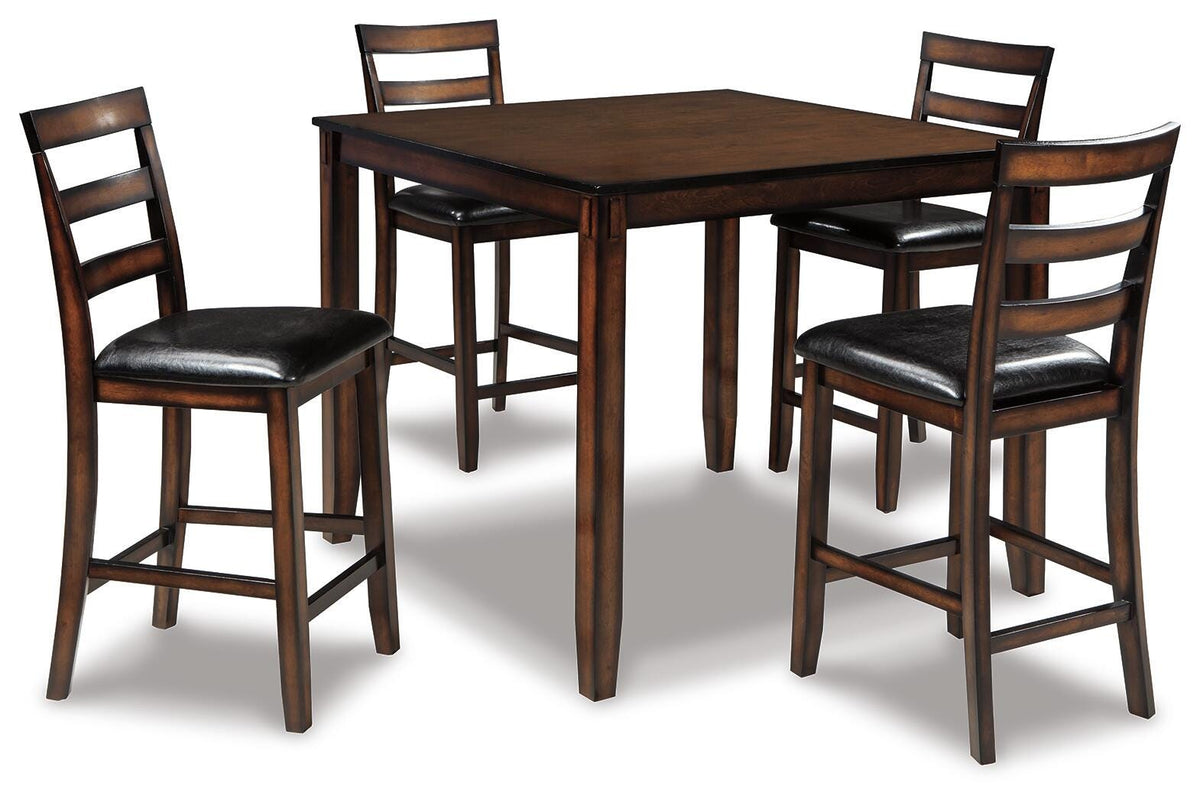 Coviar Counter Height Table And (4) Stools