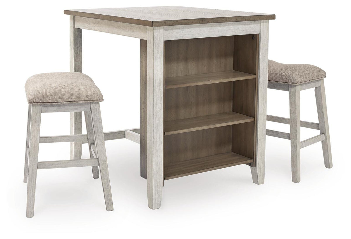 Skempton Rectangular Dining Room Counter Table Set
