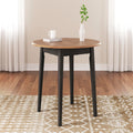 Gesthaven Natural Brown Round Dining Room Drop Leaf Table