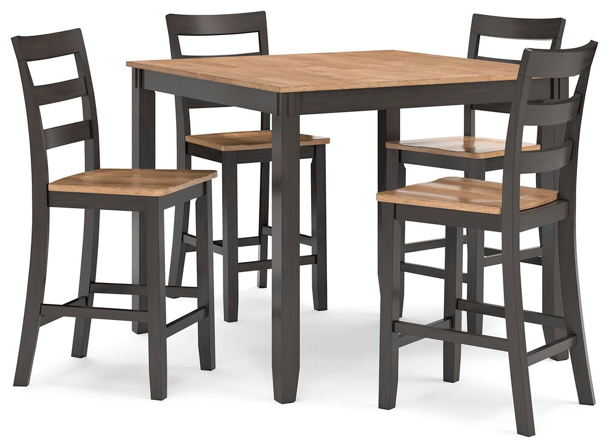 Gesthaven Brown/Grey Counter Table Set
