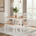 Gesthaven Natural White Dining Room Table Set