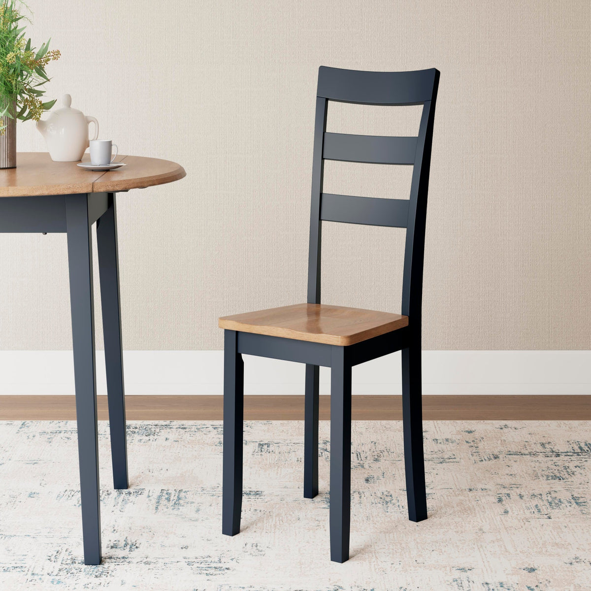 Gesthaven Natural Blue Dining Room Side Chair
