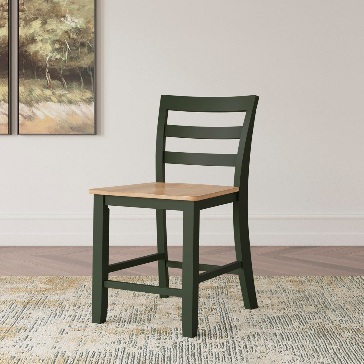 Gesthaven Natural Green Barstool