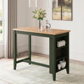 Gesthaven Natural Green Rectangular Dining Room Counter Table