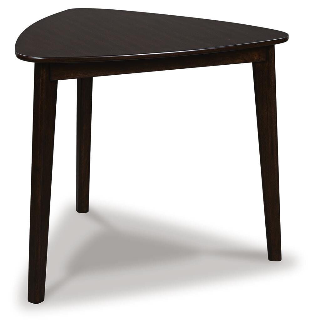 Mallenette Merlot Triangle Dining Room Table