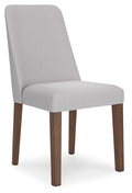 Lyncott Dining Upholstered Side Chair (Light Gray)