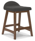 Lyncott Upholstered Barstool (Charcoal)
