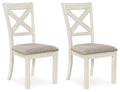 Robbinsdale Antique White Dining Upholstered Side Chair