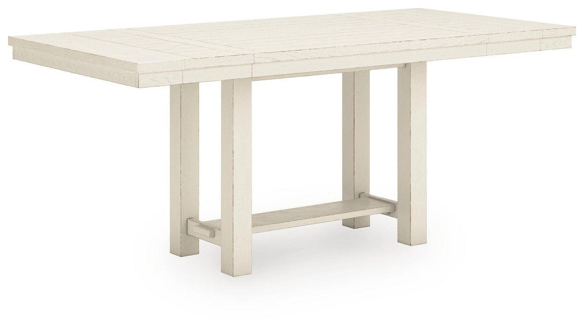 Robbinsdale Antique White Rectangular Dining Room Counter Extension Table