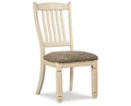Bolanburg Two-Tone Dining Slat Back Side Chair