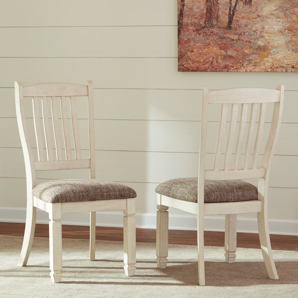 Bolanburg Two-Tone Dining Slat Back Side Chair