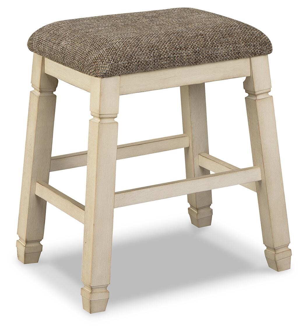 Bolanburg Two-Tone Upholstered Stool