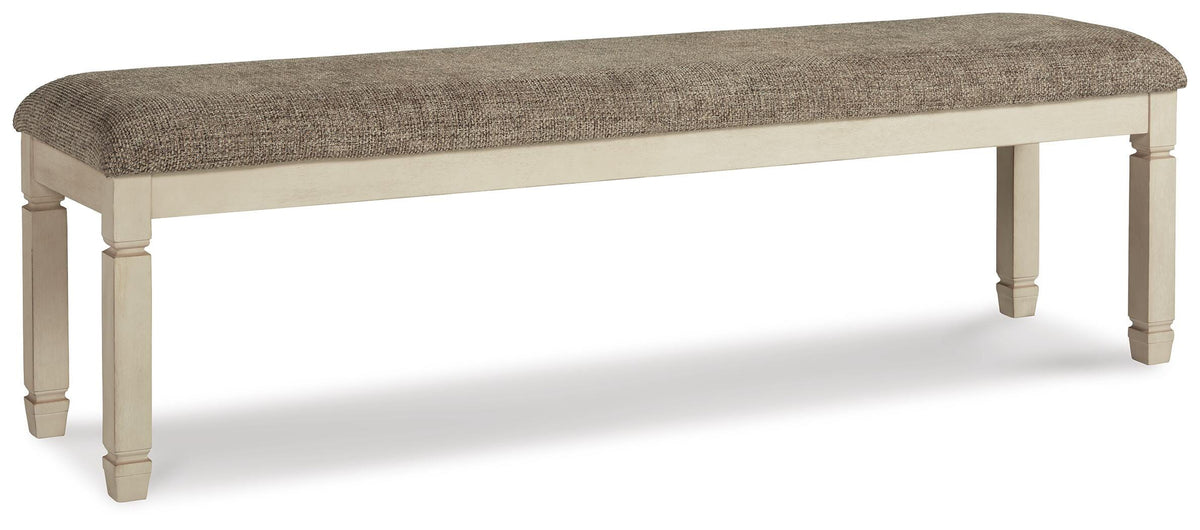 Bolanburg Two-Tone Extra Large Upholstered Dining Room Bench