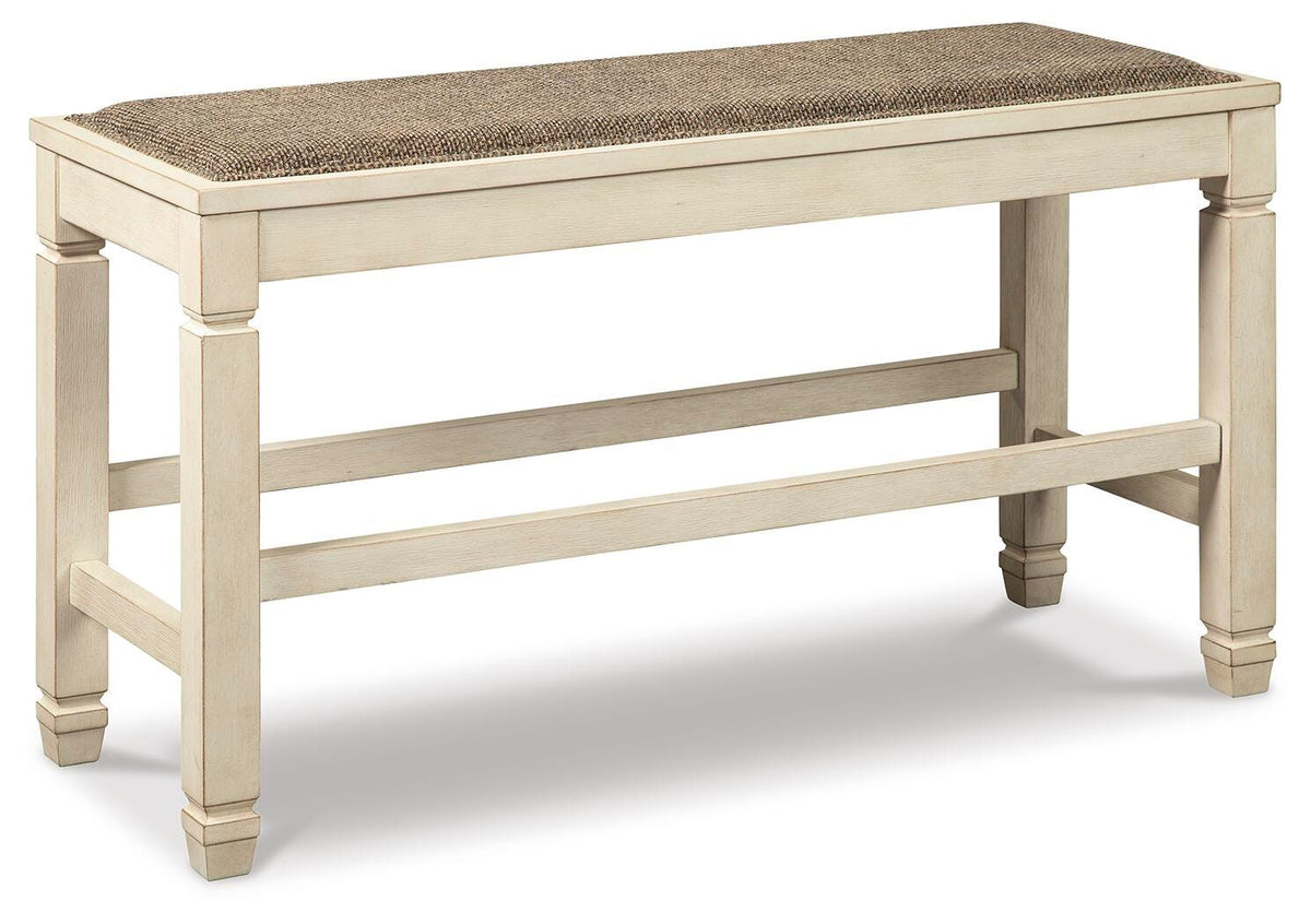 Bolanburg Two-Tone Double Counter Upholstered Bench