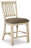 Bolanburg Two-Tone Upholstered Barstool