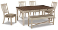 Bolanburg Two-Tone Rectangular Dining Room Extension Table