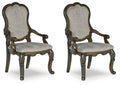 Maylee Dark Brown Dining Upholstered Side Chair